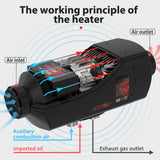 Parking heater Pro 12V car heater 5KW diesel air heater with large LCD knob switch Kyocera glow plug