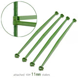 24pcs 11mm x 32cm Tomato Trellis Connectors Stake Arms Cage Plant Plastic Stakes Durable
