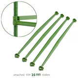 24pcs 16mm x 32cm Tomato Trellis Connectors Stake Arms Cage Plant Plastic Stakes Durable
