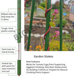 100pcs 900 x 11mm Garden Stake Bulk Buy PVC Coated Garden Support Climbers