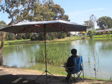 Car Umbrella Tent Sunshade Manual Silver Outdoor Use Camping Garden