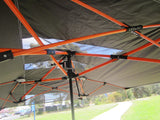 Car Umbrella Tent Sunshade Manual Silver Outdoor Use Camping Garden