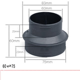 75mm to 60mm Diesel Heater Air Ducting Joiner Pipe Connector