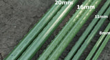 30pcs 150cm x 11mm Green Garden Stake PVC Coated Plant Supports Climbers